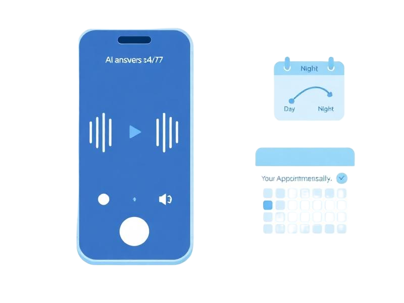 AI receptionist answering calls
